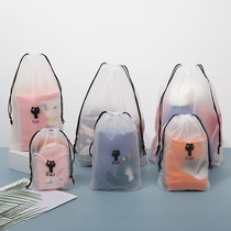 Manufacturers bundle pocket travel portable drawstring bag clothing sorting bag Underwear underwear shoes plastic storage bag wholesale