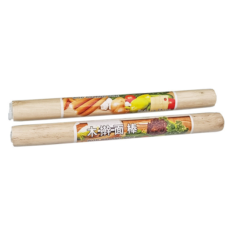 Rolling Pin Solid Wood Pastry Beech Baking Tools Wooden Rolling Pin Rolling Pin Press Stick Size Roller Specification drawing