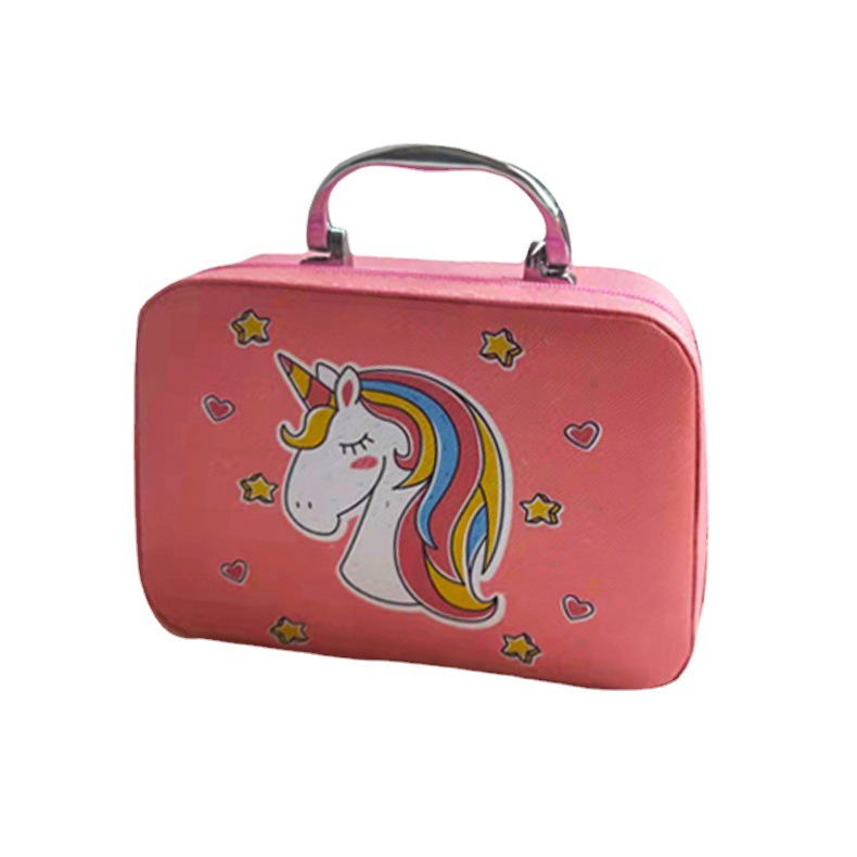 儿童化妆包女可爱大容量便携化妆箱口红指甲油女孩彩妆手提箱礼物详情图5