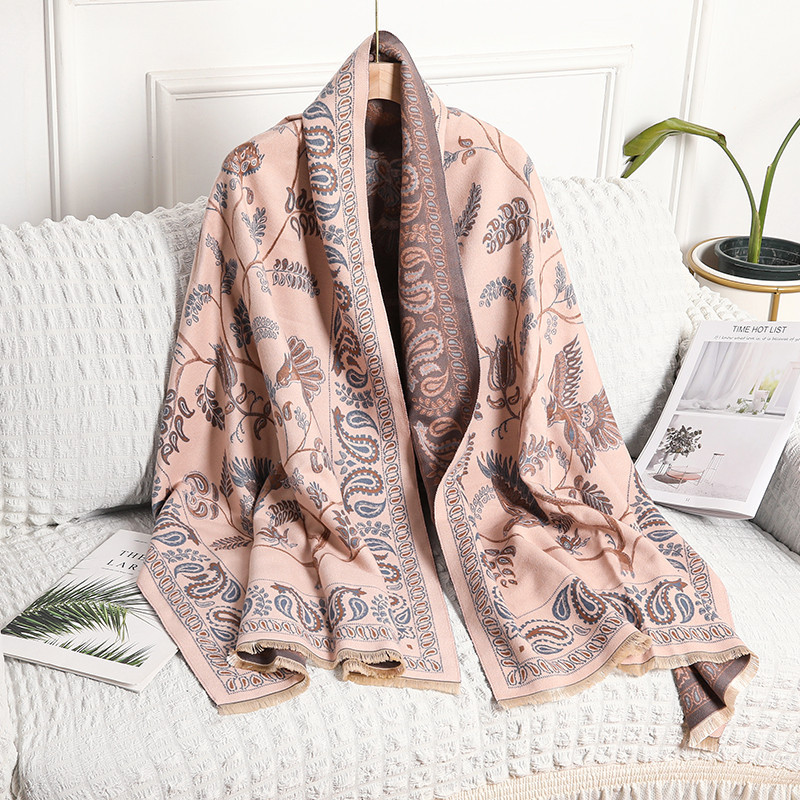 Scarf Women's Winter Warm Shawl Women's Autumn And Winter Cashmere Shawl Soft Waxy Air Conditioning Shawl Outside Scarf Wholesale details Picture