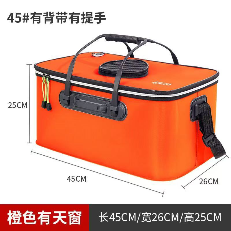 Wholesale fishing gear, fishing buckets, live fish buckets, EVA multi-purpose, foldable outdoor car wash buckets, fish keeping buckets pic 3
