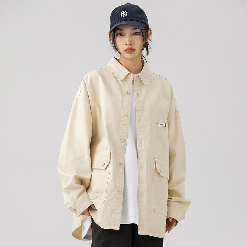 High-quality couple-style shirts, American-style trendy brand washed workwear long-sleeved shirts, Korean-style men's jackets Application Scenario