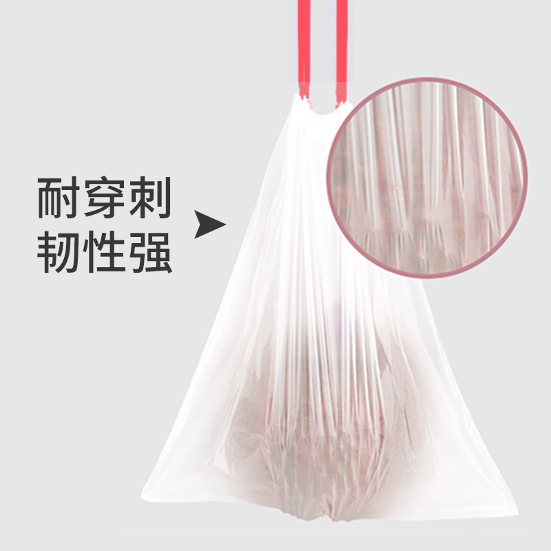 Wholesale medium-sized colored black drawstring garbage bags with thickened hand-held drawstring, brand new for home, office and kitchen use Application Scenario