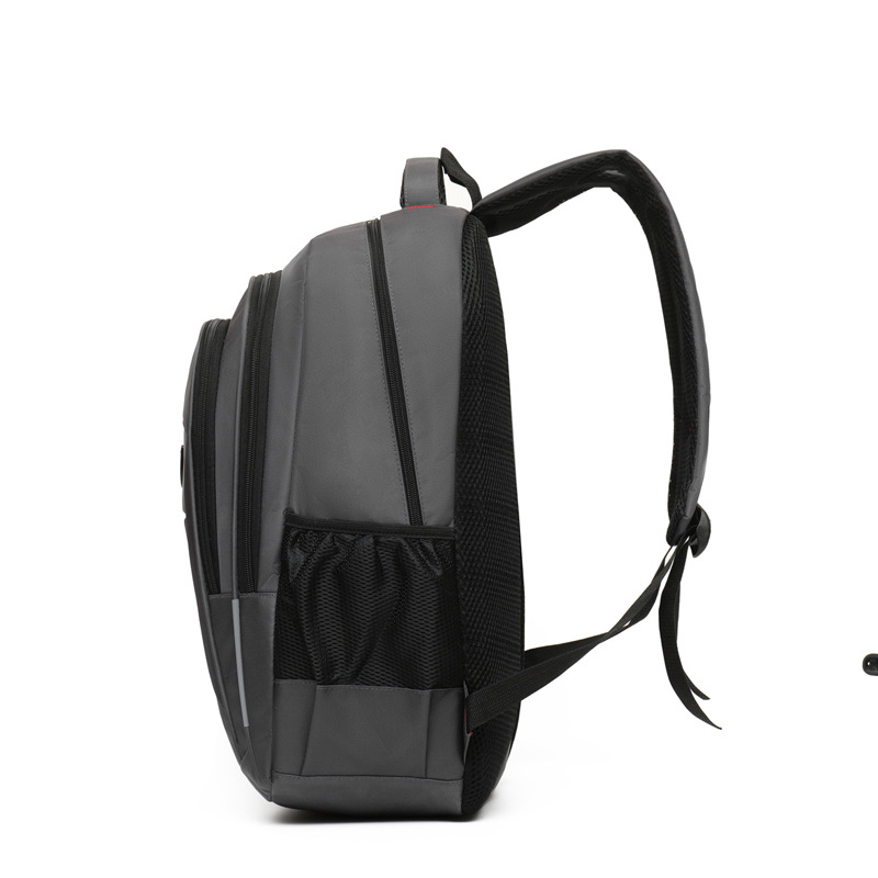 Wholesale backpacks for men, large-capacity, simple business computer backpacks, outdoor leisure travel, and student schoolbags details Picture