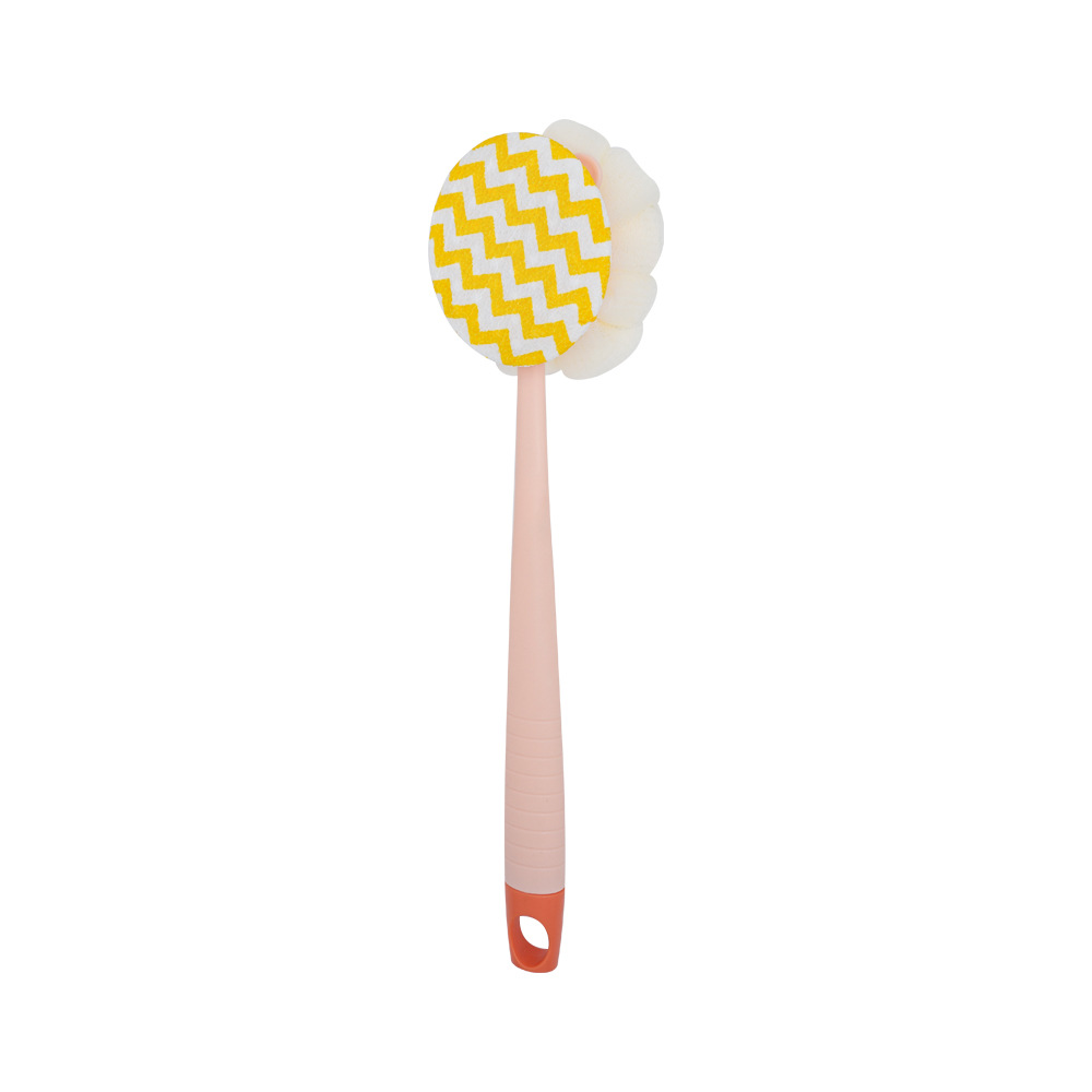 Double-Sided Bath Scrub Bath Brush Long Handle Soft Bristle Bath Brush Detachable Bath Towel Bath Ball Powerful Back Scrub Brush Item Picture