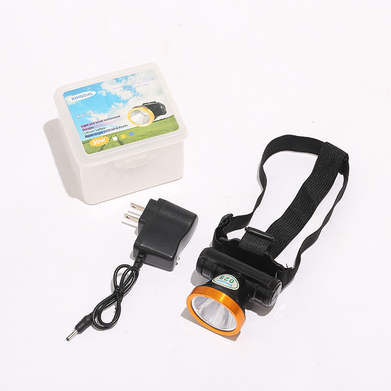 Cross-border LED strong headlamp, outdoor lighting, cycling headlamp, built-in battery rechargeable, night fishing light, emergency light