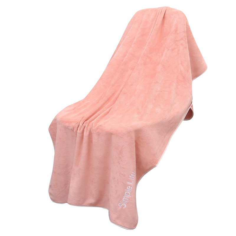 【LOVELY HOME】【 Hold Jia 】 Youth bath towel 70*140cm absorbent thickening Gift 400g adult soft beauty bed LOGO Item Picture