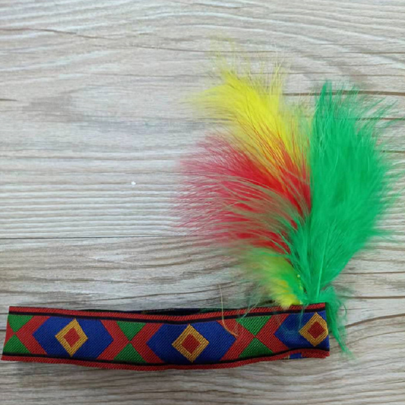 Feather Headdress Indian Headband Adult Children Festival Stage Performance Runway Decorative Accessories