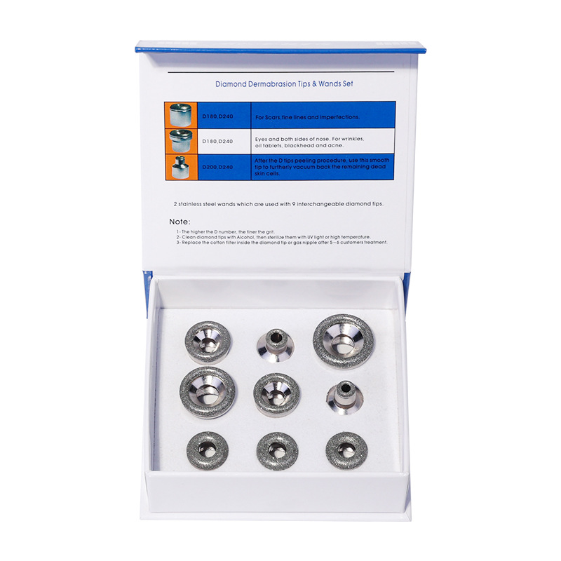 New handheld skin rejuvenation home microcrystalline dermabrasion beauty instrument manufacturer wholesale diamond micro-carving dermabrasion accessories cross-border Specification image
