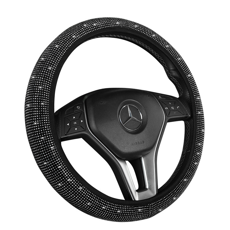 New Car Steering Wheel Cover Summer Full Of Diamond Insert Diamond Hot Drill Without Inner Ring Steering Wheel Cover Cross-Border Amazon Item Picture