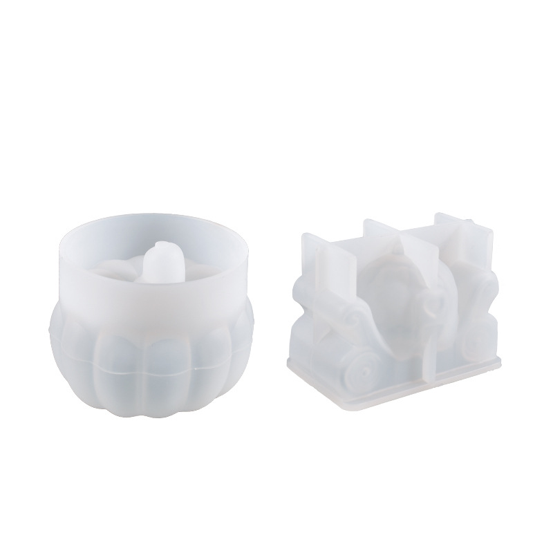 diy crystal resin candle molds, Halloween pumpkin ornaments, and silicone molds wholesale Item Picture