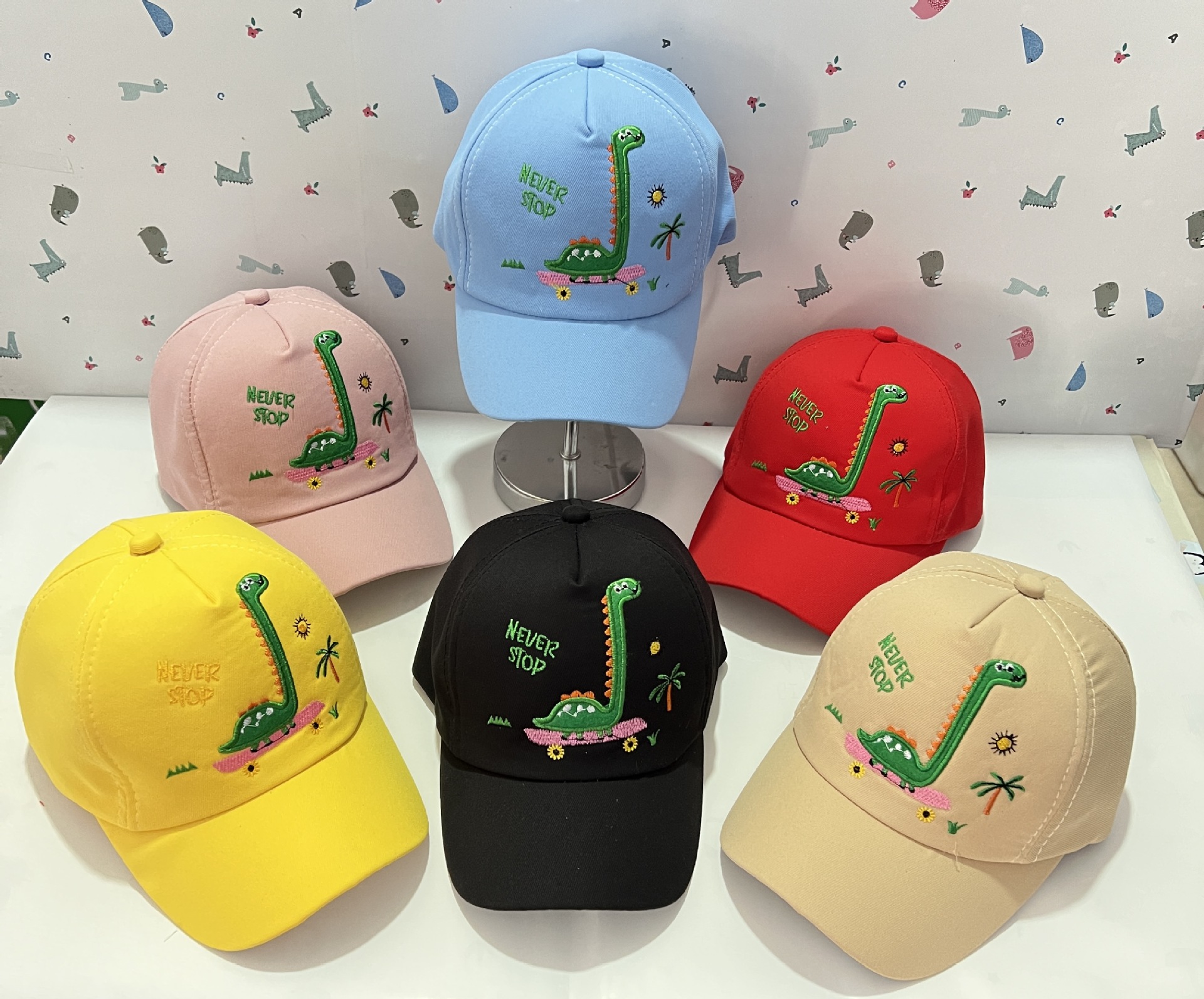 Children's Duck Cap Children's Baseball Cap Children's Cap Baby Cartoon Baseball Boys And Girls Caps Spring And Autumn Book Wholesale Leisure Letter Embroidery Outdoor Duck Tongue Visor details Picture