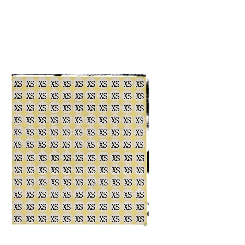 Wear the size A label, size number label and size number label details Picture