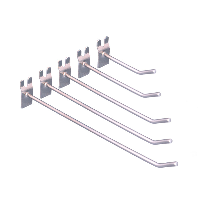 Manufacturers Wholesale Aluminum Groove Plate Hook Aluminum Plate Hook Aluminum Alloy Groove Plate Hook Single Line Jewelry Aluminum Plate Shelf Hook Item Picture