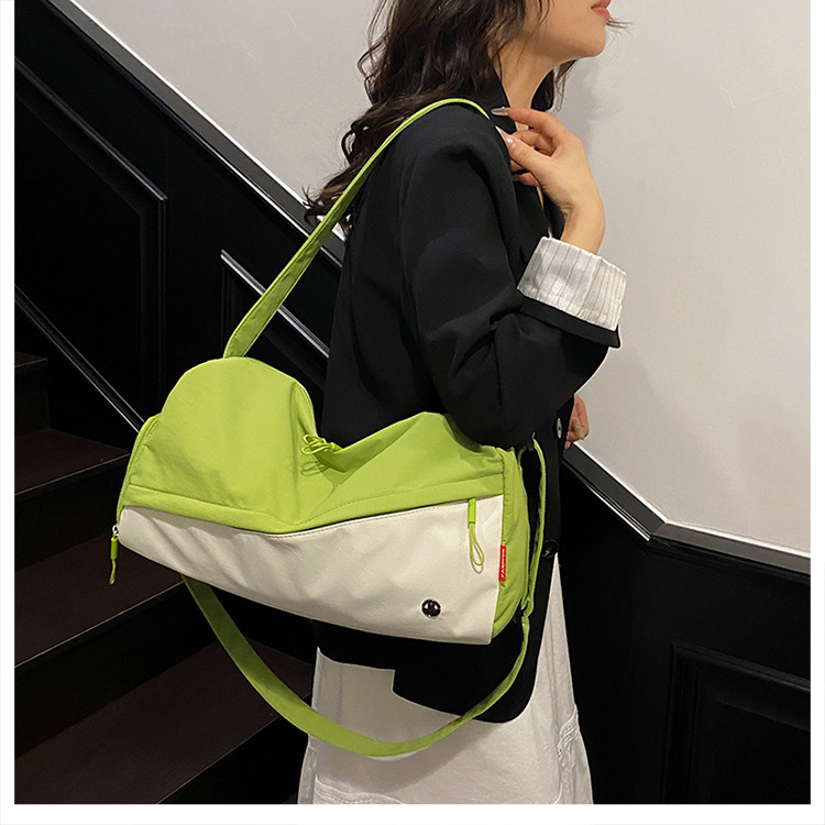 跨境韩版包包女2025新款防水尼龙包时尚新月包百搭轻便斜跨包详情21