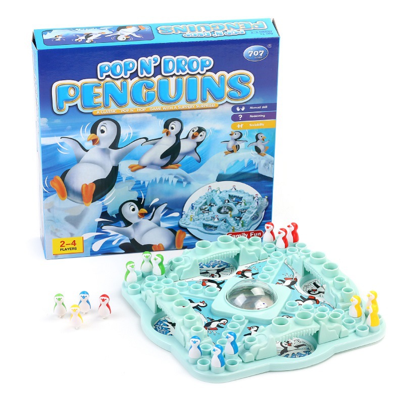 Penguin Flying Chess Parent-child Interactive board Game, educational toys, children's game chess, Checkers, Flying chess, kindergarten Item Picture