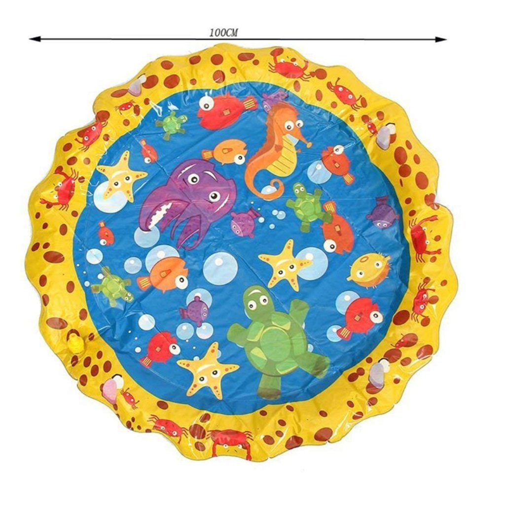 Water spray MATS, children's water spray play MATS, outdoor lawn and beach water play toys, water sprinkling MATS, spray pools Application Scenario
