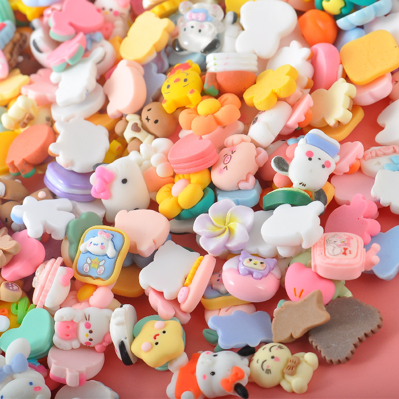 Yiwu small commodity resin diy accessories, mixed resin small accessories, new products, handcrafted jewelry patches Specification image