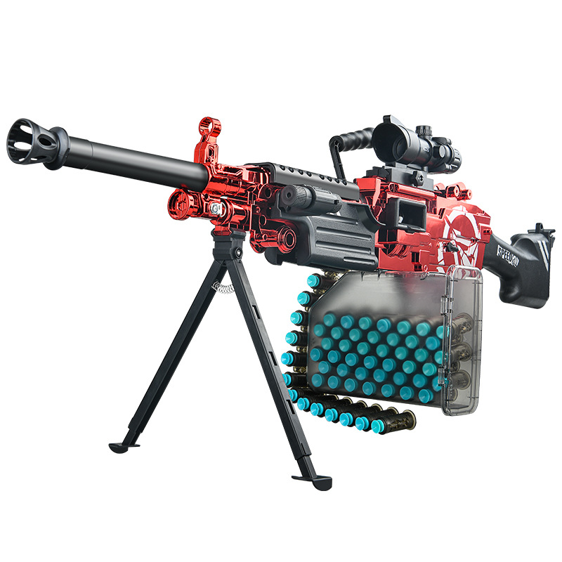 Hand M249 Children shell throwing soft shell gun Toy gun simulation boy police M249 Gatling sniper AK Item Picture