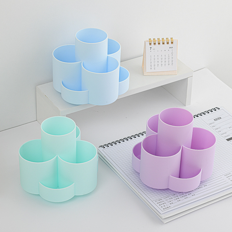 New best-selling rotating pen holder, popular desktop storage, large-capacity children's stationery and office supplies, simple and elegant style Specification image