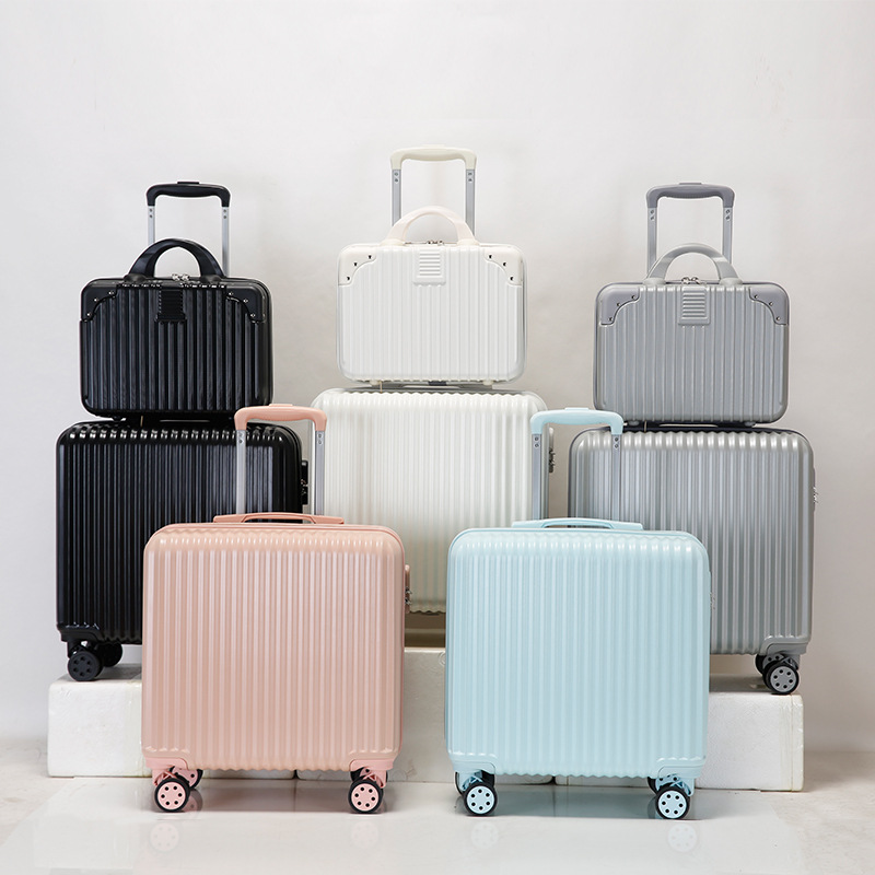 Small luggage box: 18-inch female password carry-on suitcase, small trolley case, mini leather luggage bag, new dry travel suitcase full figure