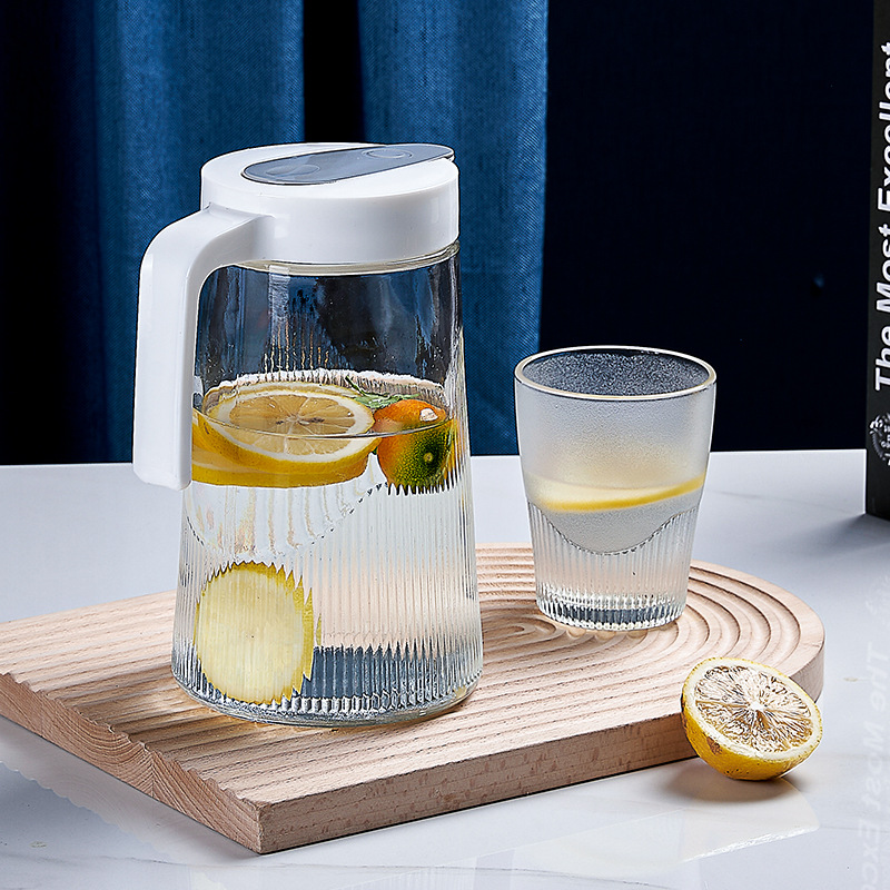 Baileco cold water bottle, glass water bottle, large Capacity household set, Duck Beak Mountain Water bottle Specification image