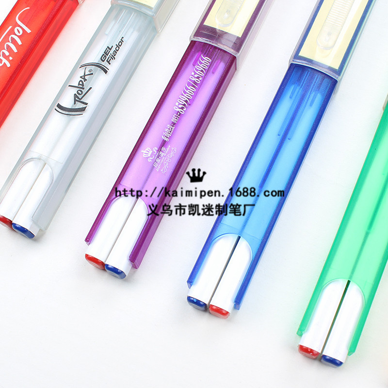Wholesale Press Ballpoint Pen Advertising Double Notes Creative Giant Ballpoint Pen Wholesale Customized Logo Item Picture
