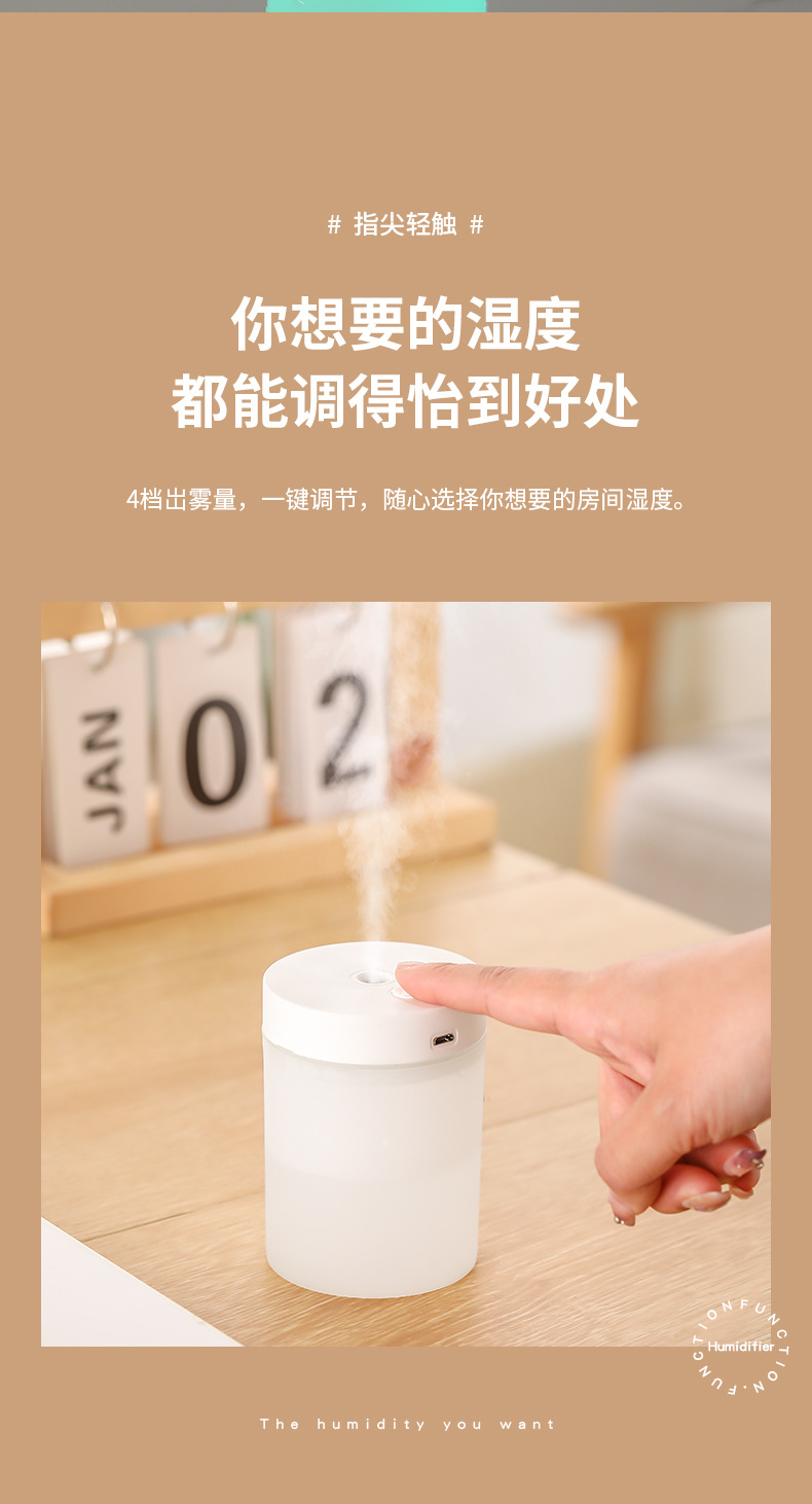 2025 Cross-border New Product: Simple Office seven-color Desktop Aroma Spray, Portable Mini Car Humidifier for home use pic 7