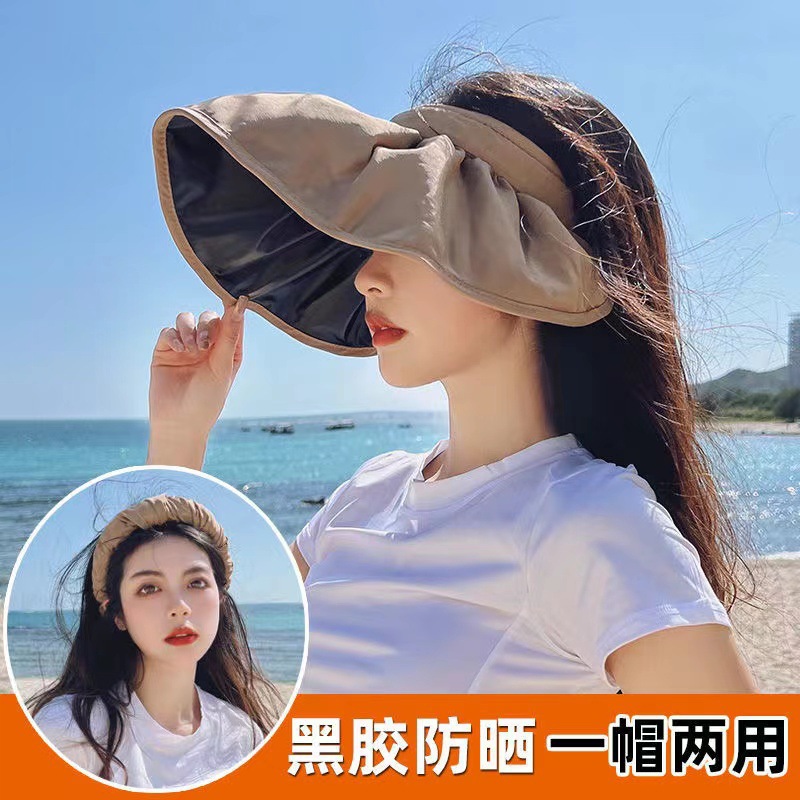 Protector uv visera empty top sport hair hoop sombrero de sol