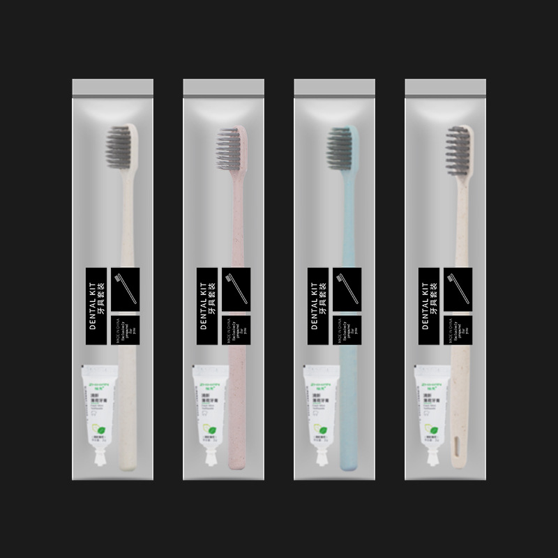 Wholesale of disposable toothbrushes for hotels, straw soft-bristled toothbrushes, toothpaste sets, supplies for homestays and hotels, disposable combs Specification image