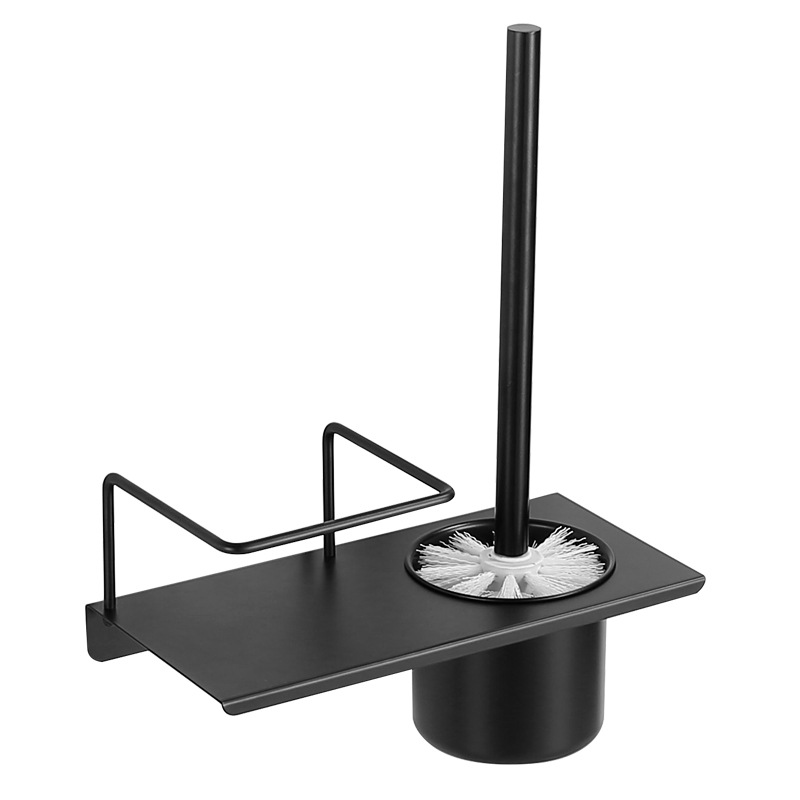 Bathroom toilet brush holder, 304 stainless steel, no need for drilling, hotel toilet brush, wall-mounted household toilet brush cup Item Picture