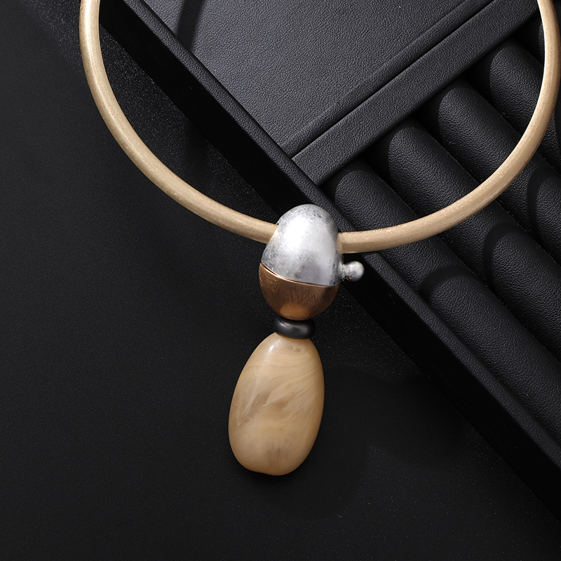 Amazon Cross-border exclusive best-selling original, personalized and exquisite geometric alloy pendant, simple and versatile necklace for women details Picture