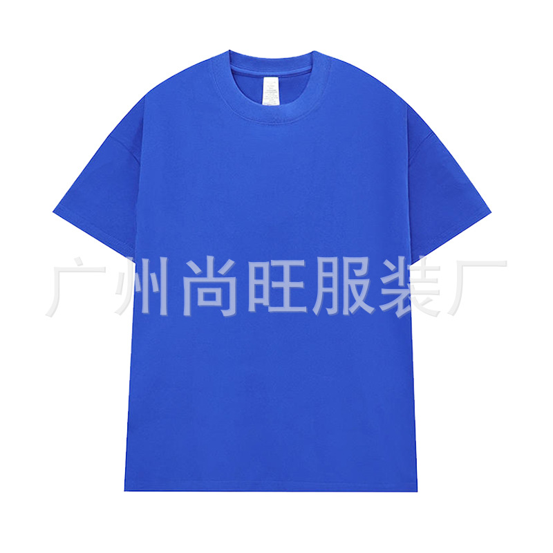 Heavy cotton round neck T-shirt printed logo work clothes short sleeve advertising shirt parent-child clothing class printing wholesale Item Picture