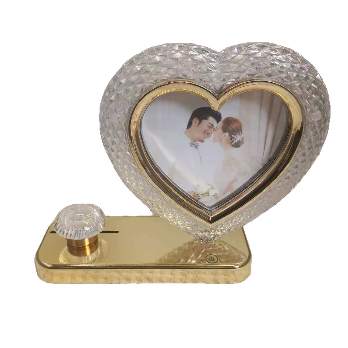 相框/水晶玻璃相框批发/创意照片摆台/画框/相框木质白底实物图