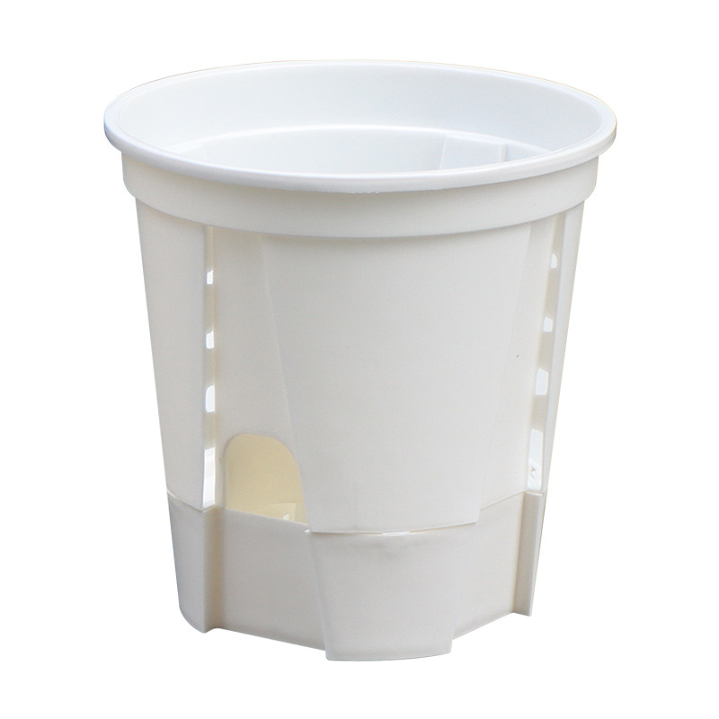 亚马逊新款储水透明青山盆蝴蝶兰透气控根盆自吸水花盆塑料懒人盆详情图5