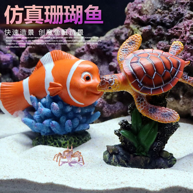 Aquarium decoration artificial animal and plant resin decoration fish shrimp pumpkin escape house Halloween scenery decoration details Picture