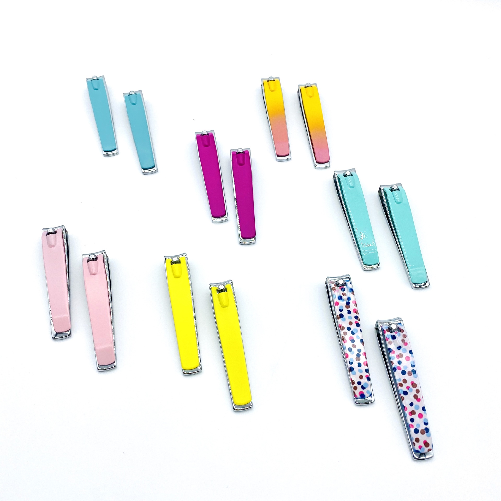 Color Spray Nail Clippers Foreign Trade Custom Blue Red Pink Manufacturers Custom Nail Clippers