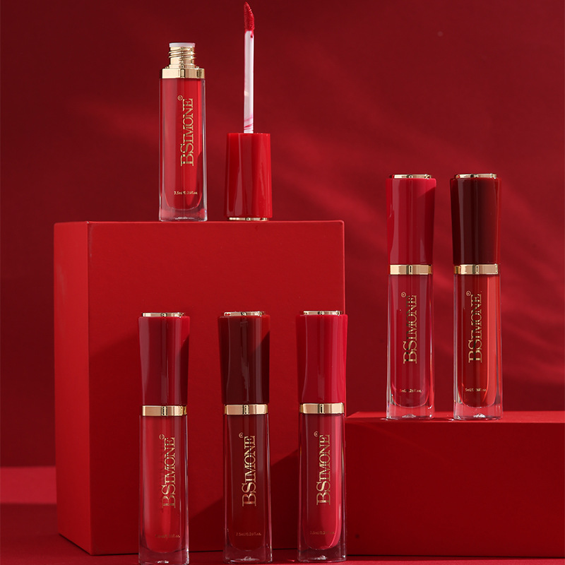 跨境专供雾面哑光持久易上色唇釉滋润不拔干防水不沾杯口红唇釉详情18