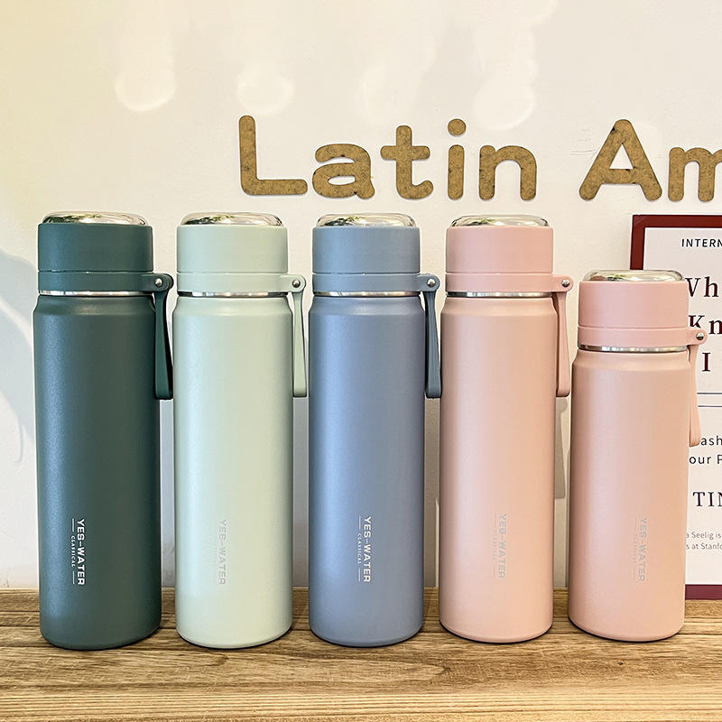 Yongkang Stainless Steel Water Cup Fresh And Simple Women's Thermos Cup Creative Gift Wholesale High Appearance Level Tea Cup Specification drawing