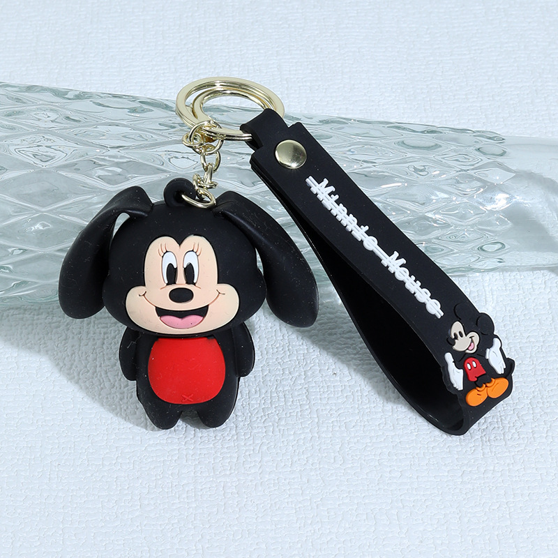 Cross-border network red cartoon relief figure key chain pendant cute Pikachu car bag key chain press vertical ear key chain pendant air bag ear key chain figuration Specification drawing