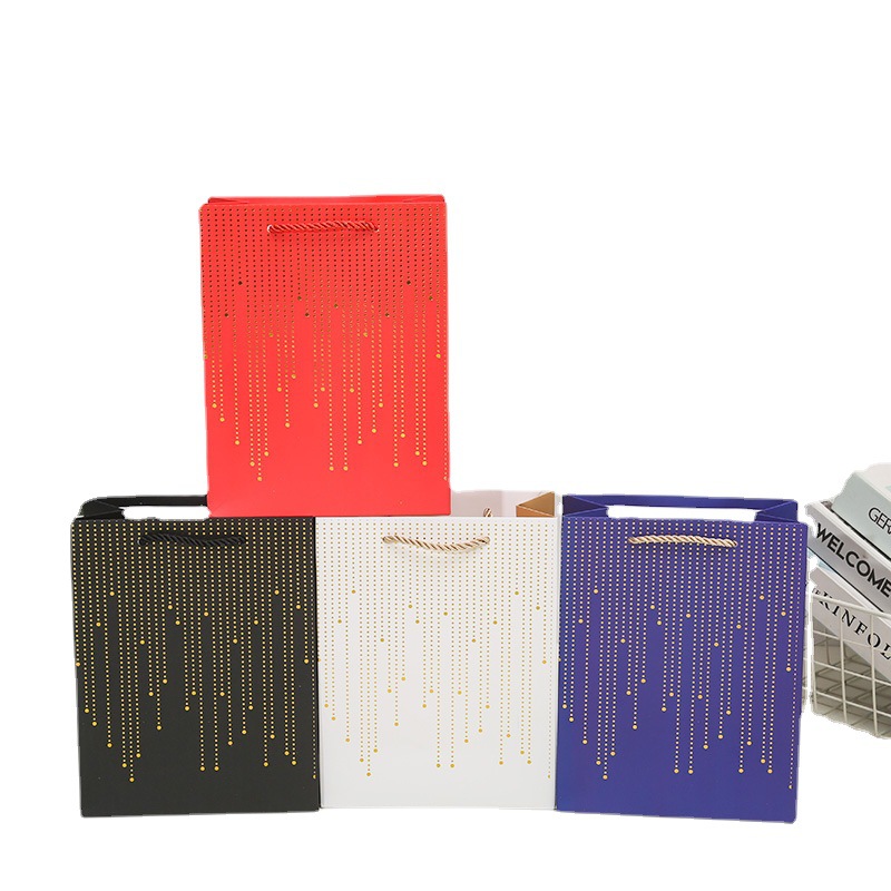 Meteor vertical pattern gift bags, handbags, paper bags, clothing shopping bags, birthday return gifts, souvenir packaging bags, South America Item Picture