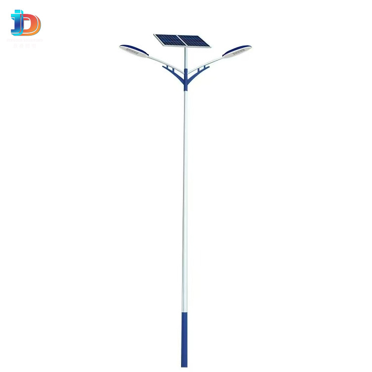 New rural solar 5-meter and 6-meter street lamps, ultra-bright high-power all-night lighting, household municipal 100W LED street lamps Item Picture