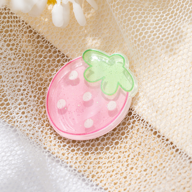 Qiaoxi's new fruit accessories, pendants, keychains, hair clips, side clips, cartoon, cute and energetic diy wholesale Application Scenario