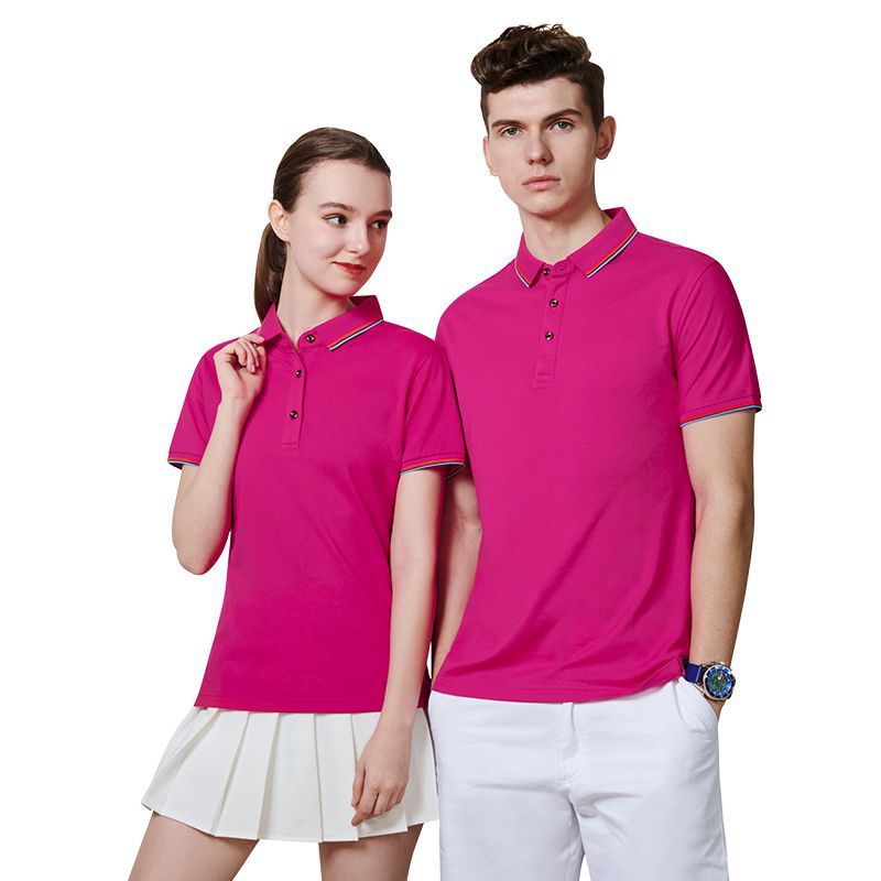 Custom-made polo shirts, summer lapel T-shirts, group work clothes, embroidered logo advertising shirts, short-sleeved men's corporate work clothes Item Picture