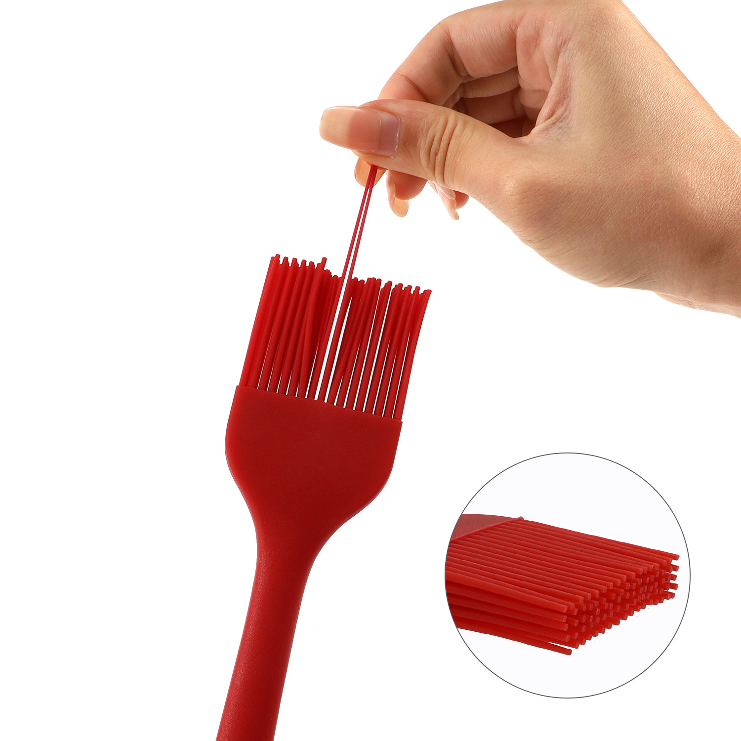 Baking Large Silicone All-In-One Grease Brush Brush Barbecue Brush Barbecue Brush Silicone Brush Brush Specification drawing
