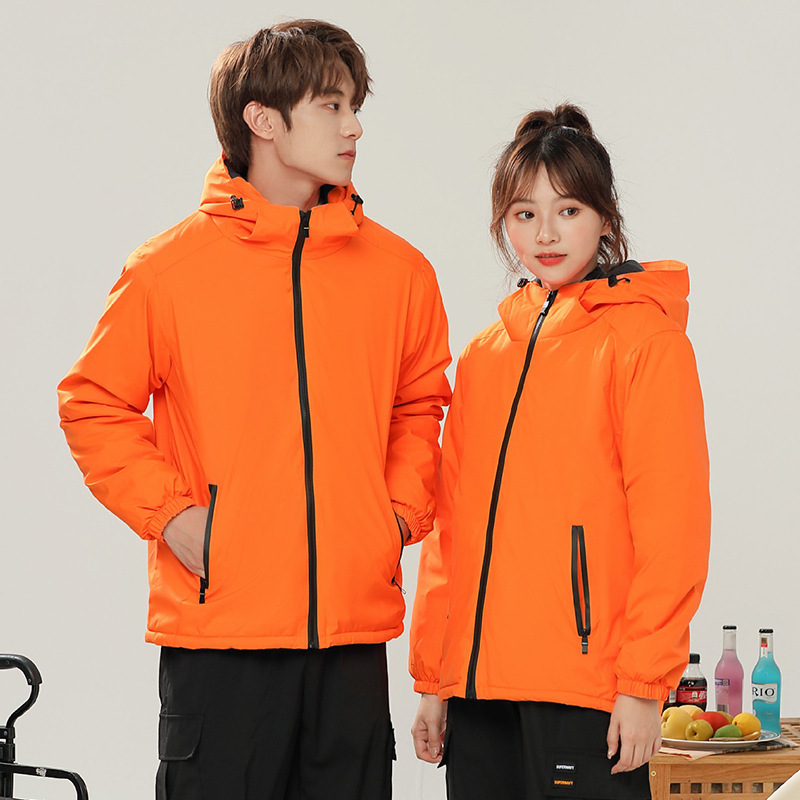 Spring And Autumn Book Windproof Waterproof Breathable Jacket Men And Women With Outdoor Sportswear Work Clothes Set Printing Logo details Picture