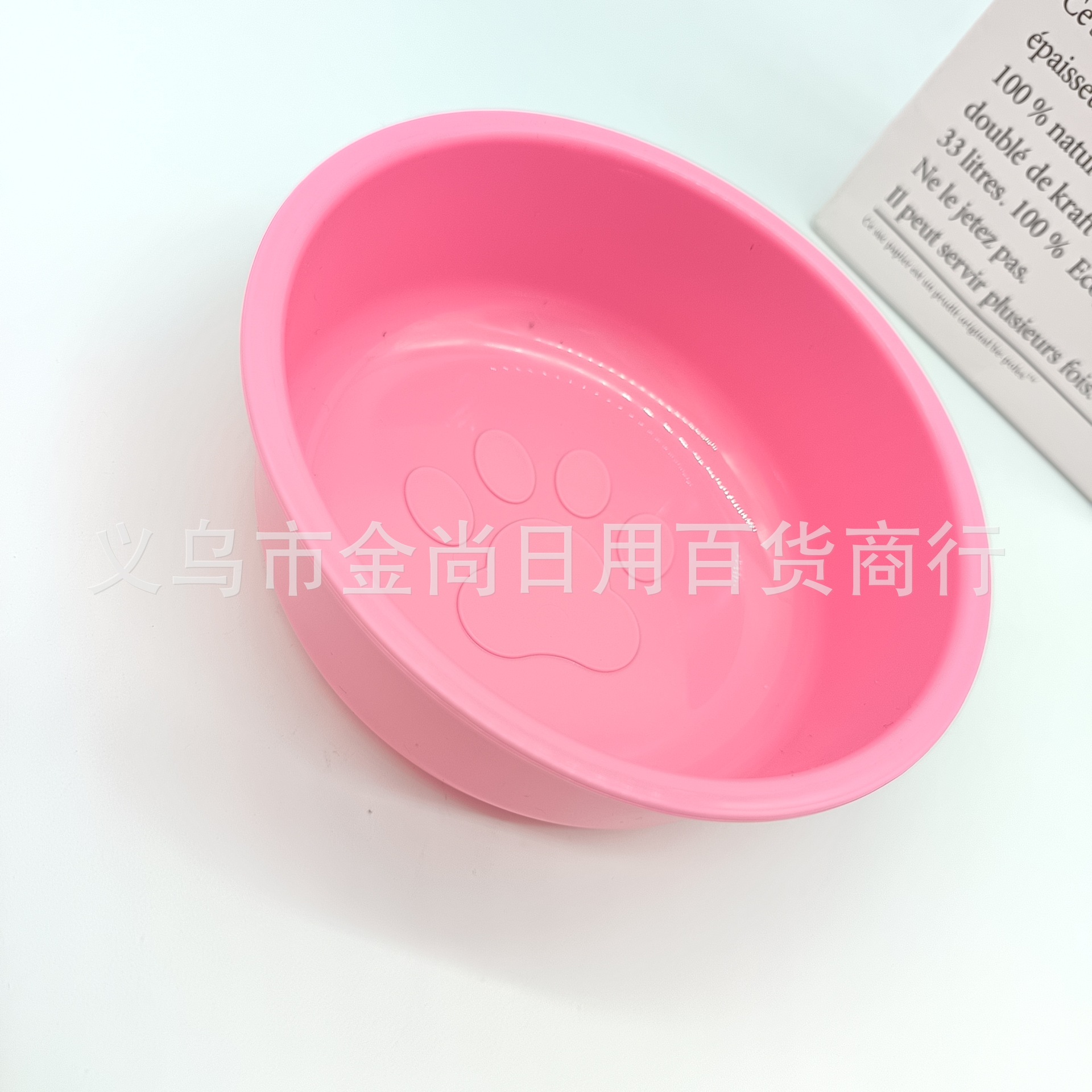 Cat and dog bowls, pet supplies, transparent color, anti-tipping, neck protectors, drinking water, detachable double bowls, cross-border wholesale stock, feeding details Picture