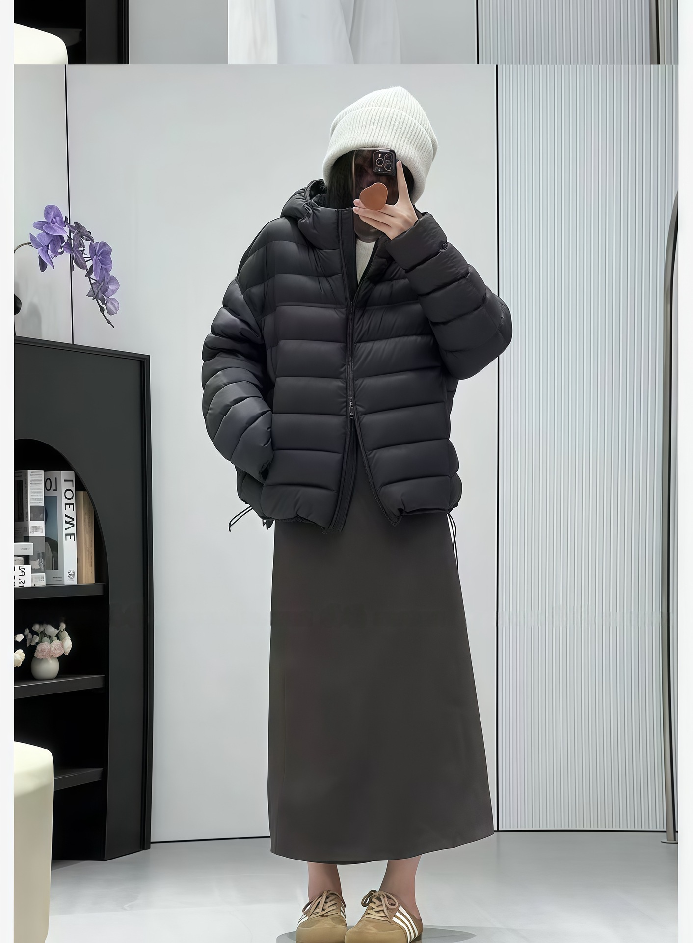 排骨羽绒服女短款2025新款连帽韩版宽松保暖时尚爆款泡芙冬季外套详情16