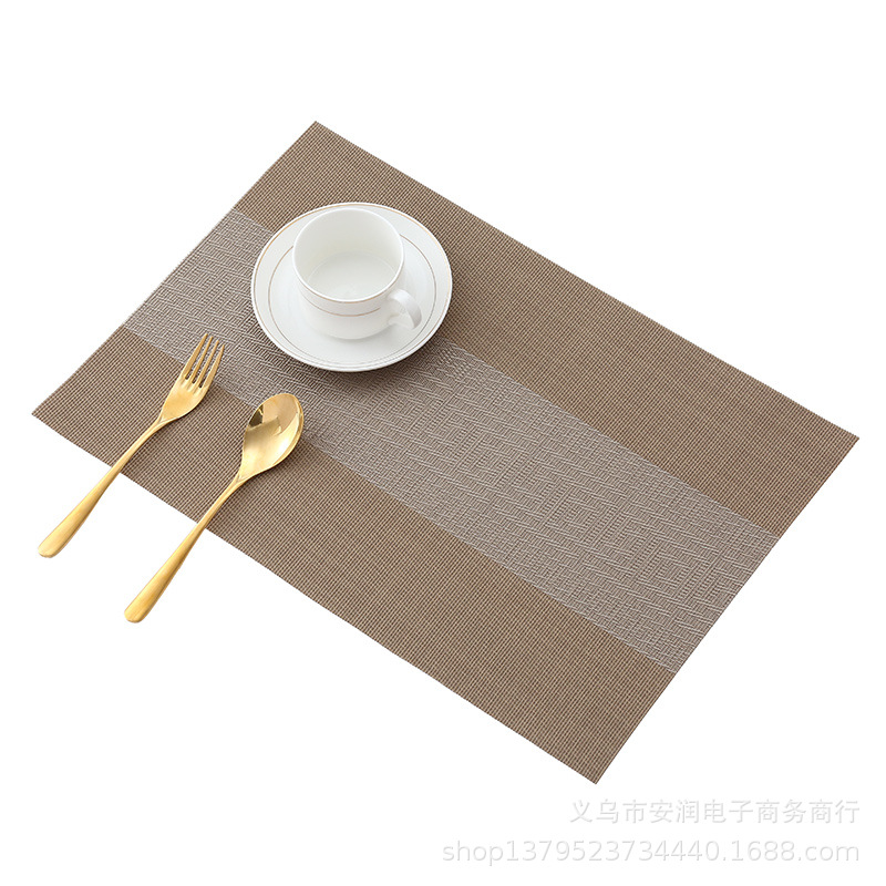 新中式环保特斯林餐垫日式餐垫PVC隔热垫餐桌垫碗垫西餐垫详情图3