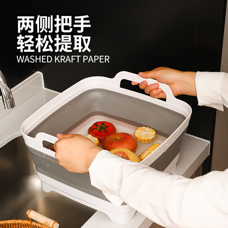 脸盆/洗脸盆/方盆/塑料盆/加大加厚洗衣盆60产品图